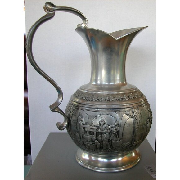 Antique Artina SKS Zinn Pewter Pitcher - Picture 2 of 15